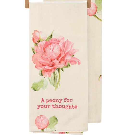 PHD100068 - A Peony For Your Thoughts Kitchen Towel-a