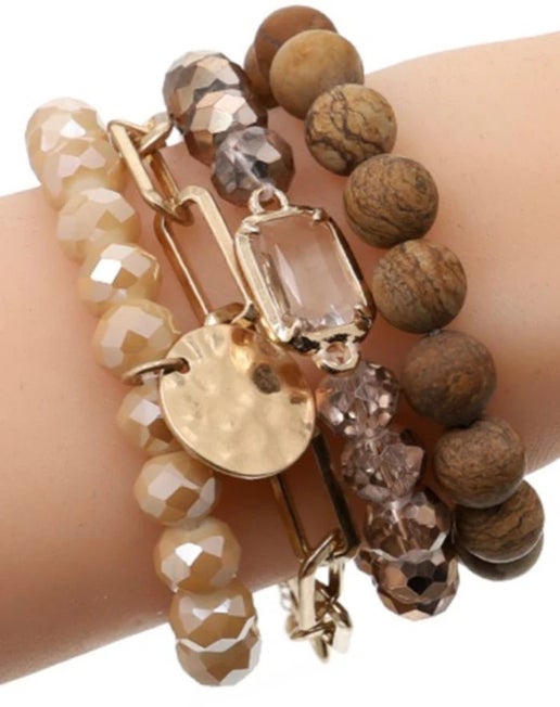 cb2156-multi-stone-crystal-beaded-bracelet-set-785585_700x - Brown