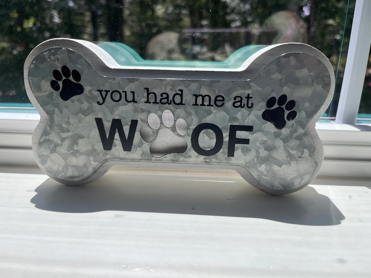 Dog Bone Home Block Signs - Assorted Styles