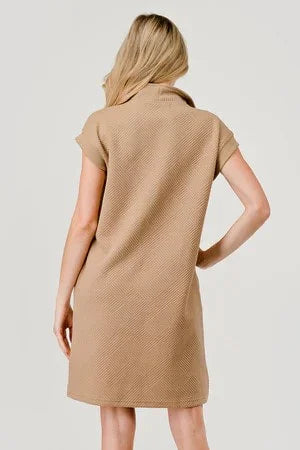 The Tara Textured Zip Up Dress