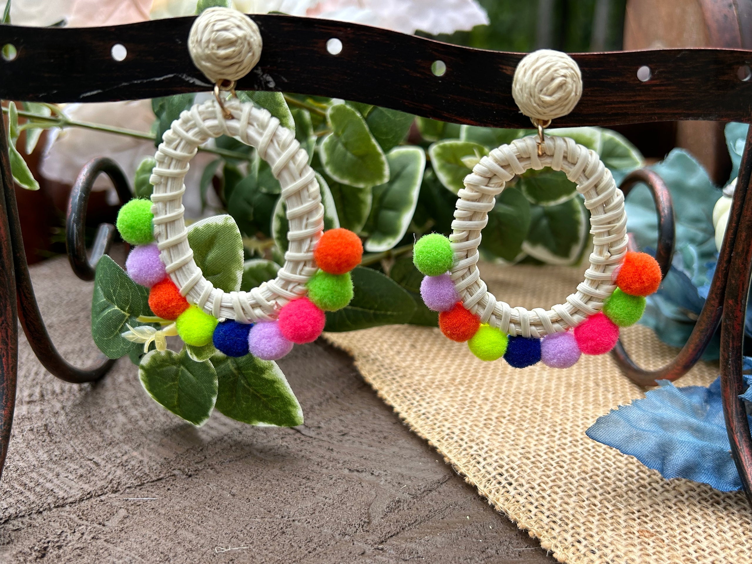 The Pom Pom Earring