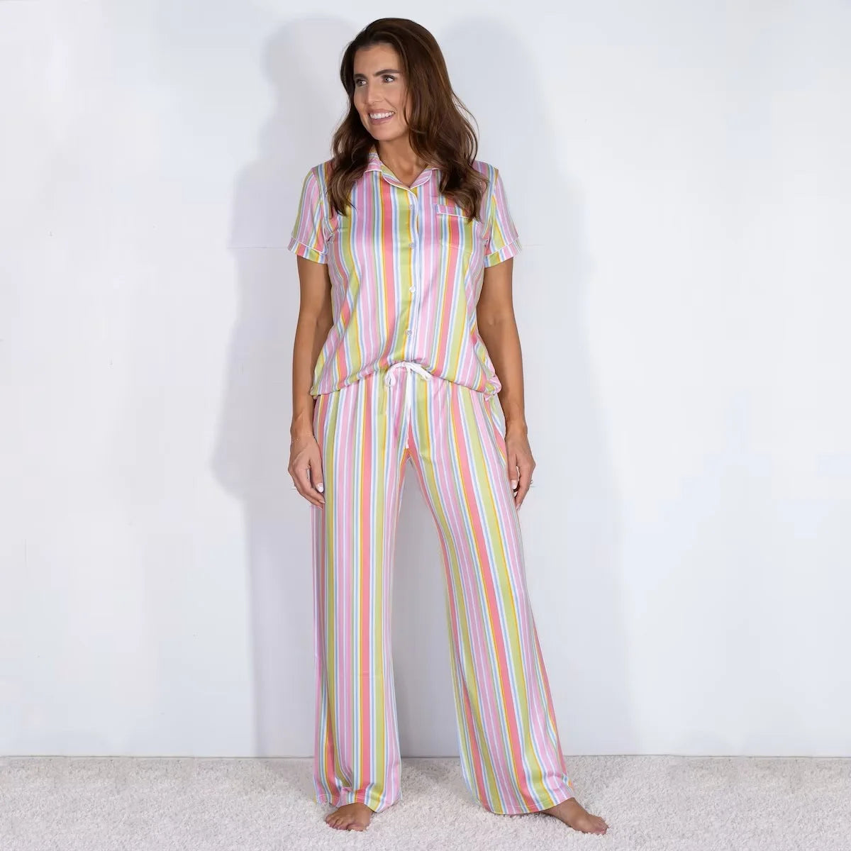 Janie Striped Pajama Sleep Set