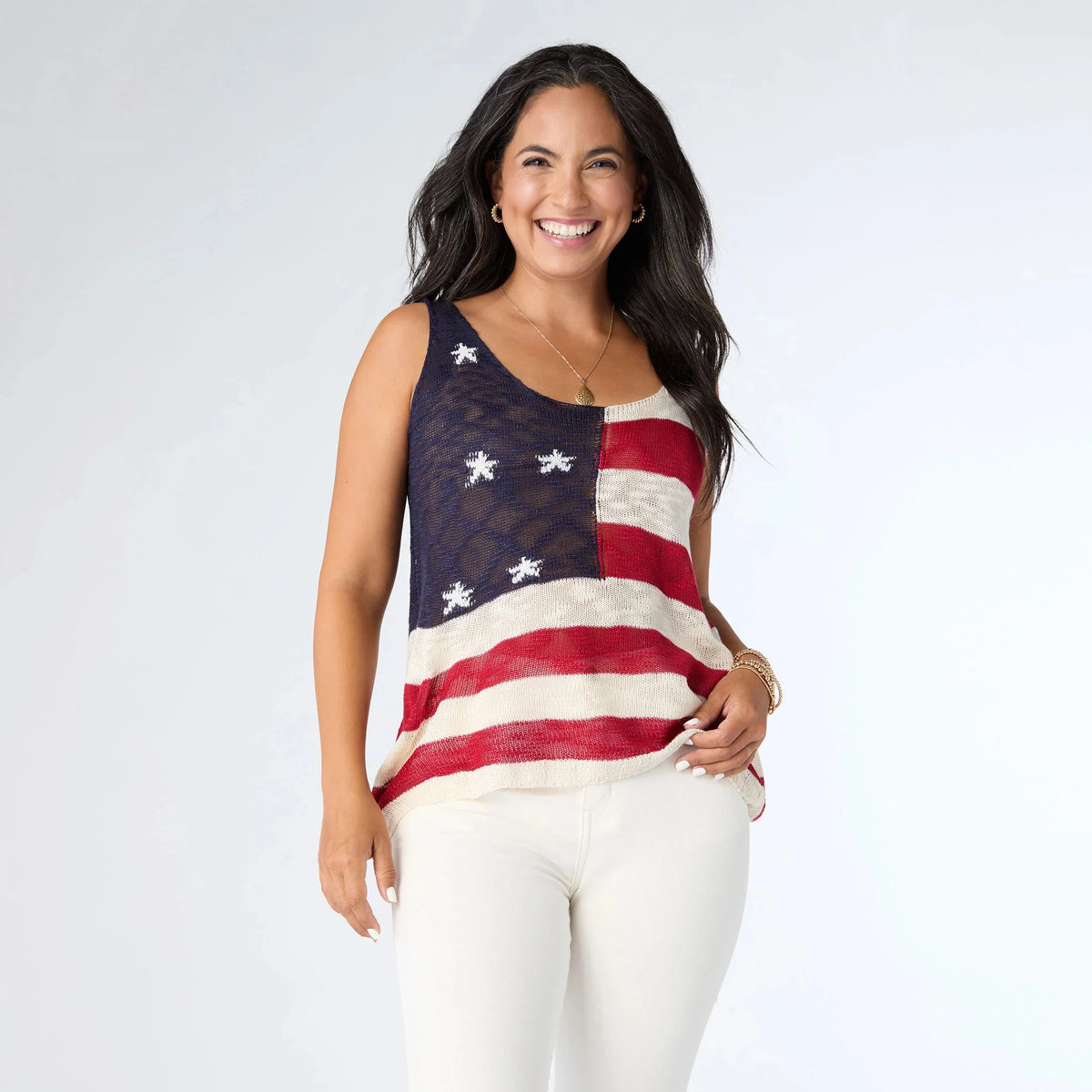 Americana Knit Tank Top