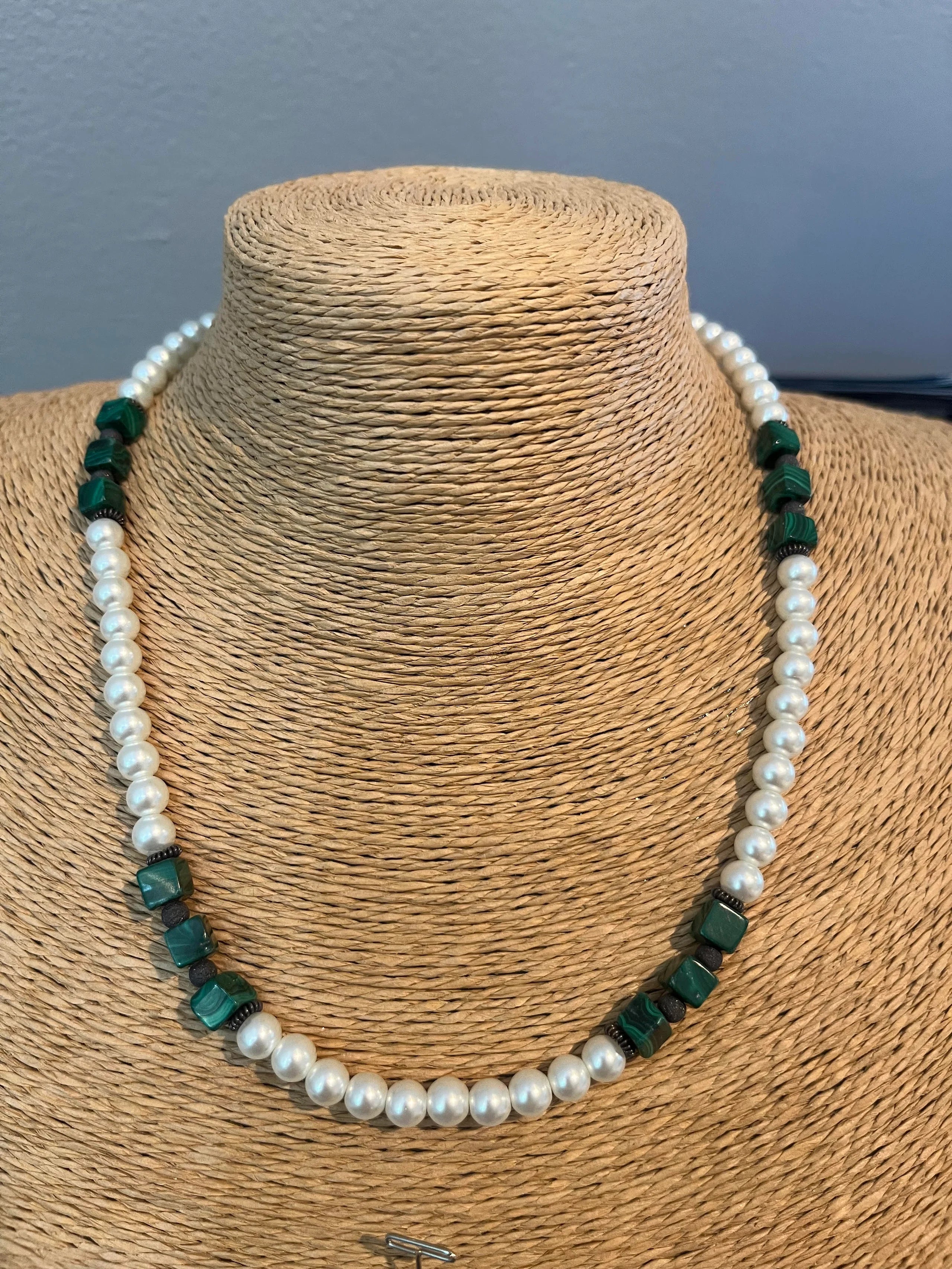 Malachite Melody Necklace, Bracelet & Earring Set