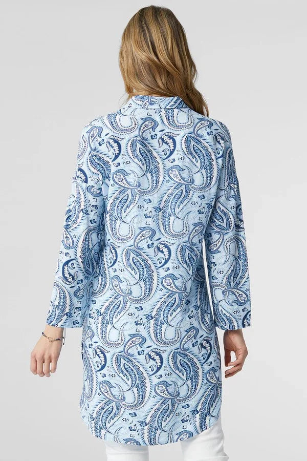 The Dominique Printed Shirt/Kimono