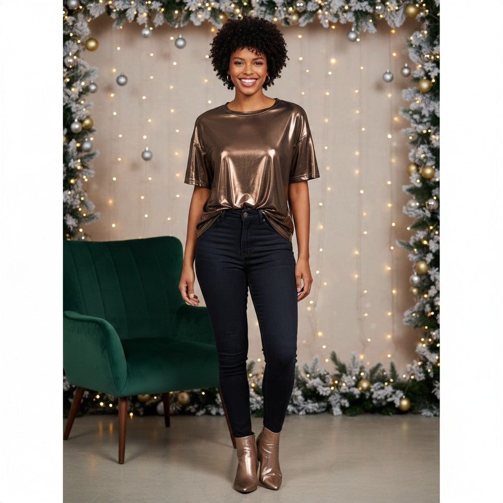 Metallic Tee Shirts