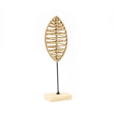 Woven Leaves on Stands - 2 Sizes Available