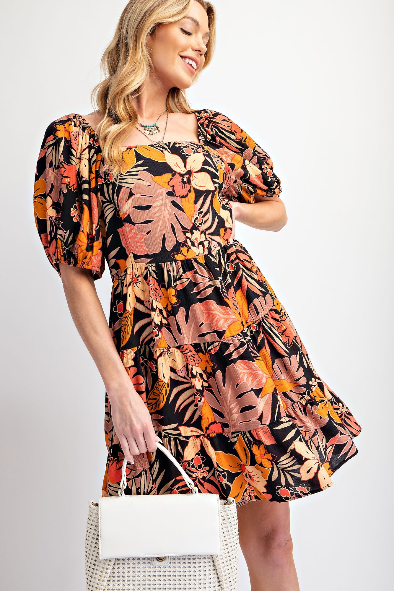 The Tonya Tropical Print Dress
