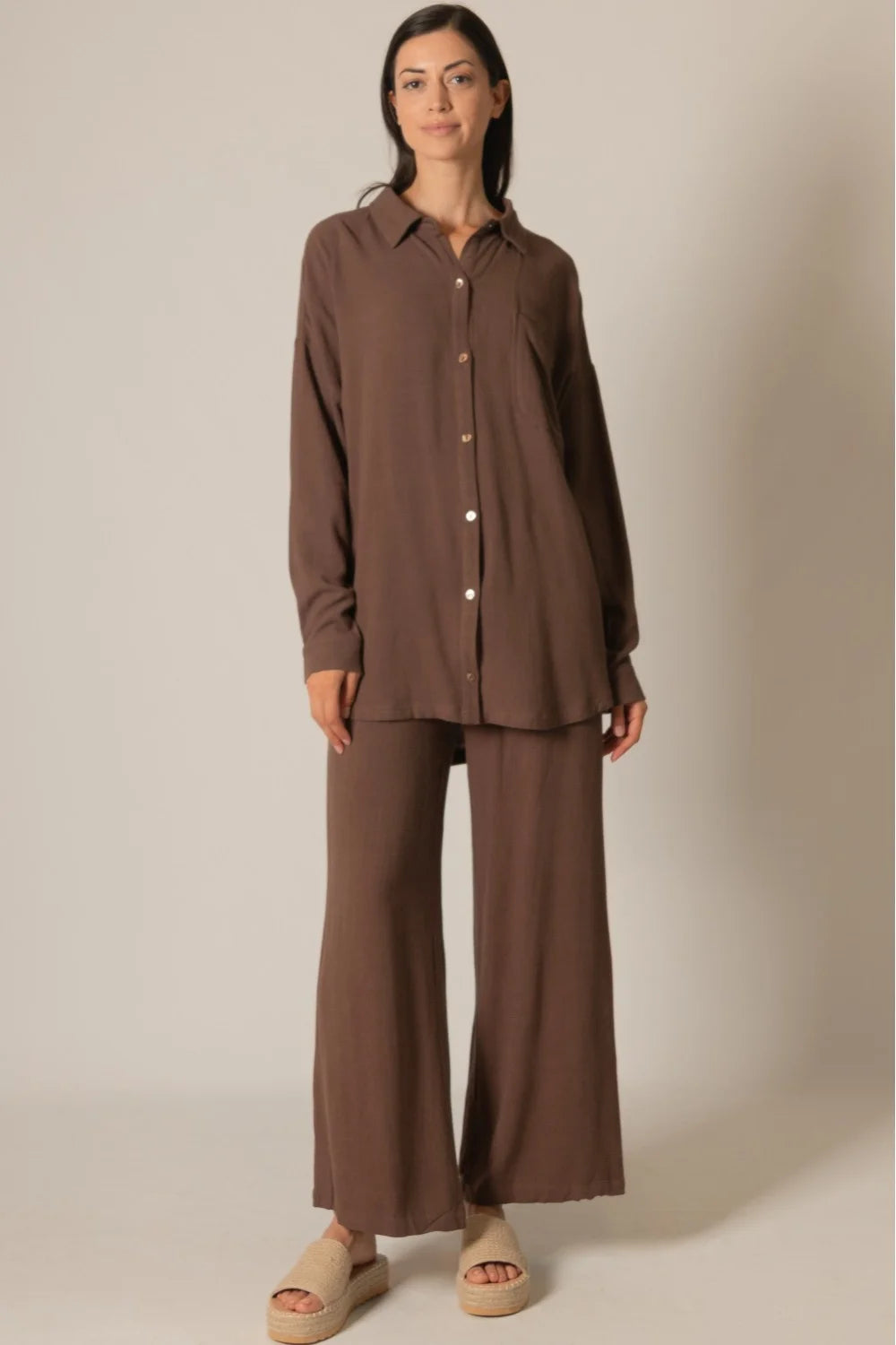 Cocoa Bliss Linen Pants