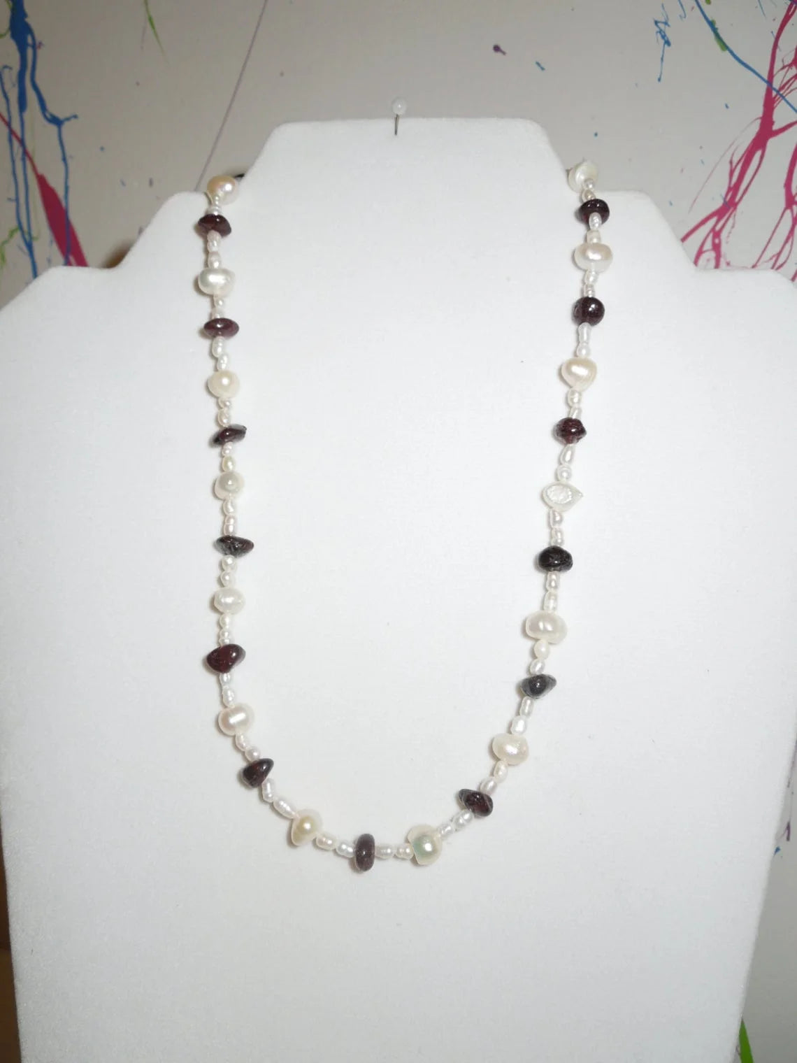 Pearl's Garnet Necklace