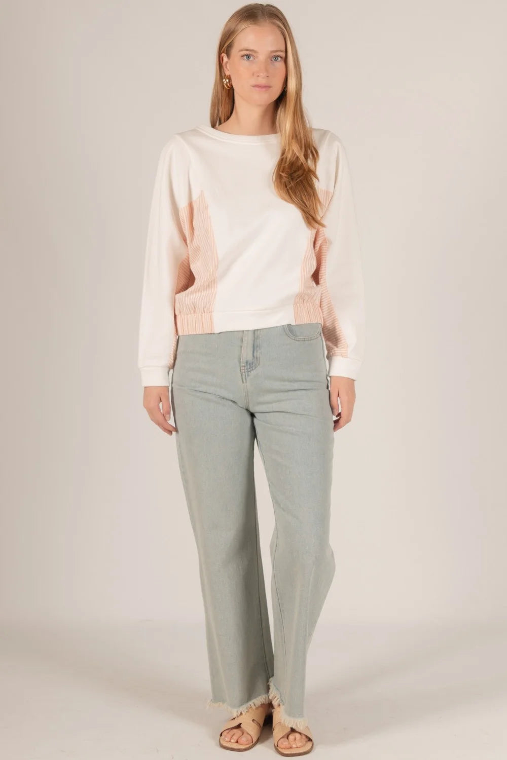 The Piper Cotton and Poplin Pullover