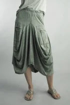 The Olive Bubble Skirt