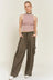The Donna Satin Cargo Pants