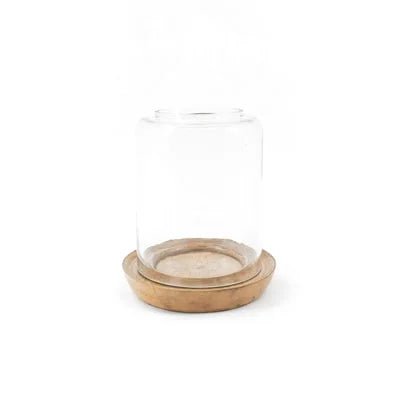 Mango Base Hurricane Jar Candle Holder