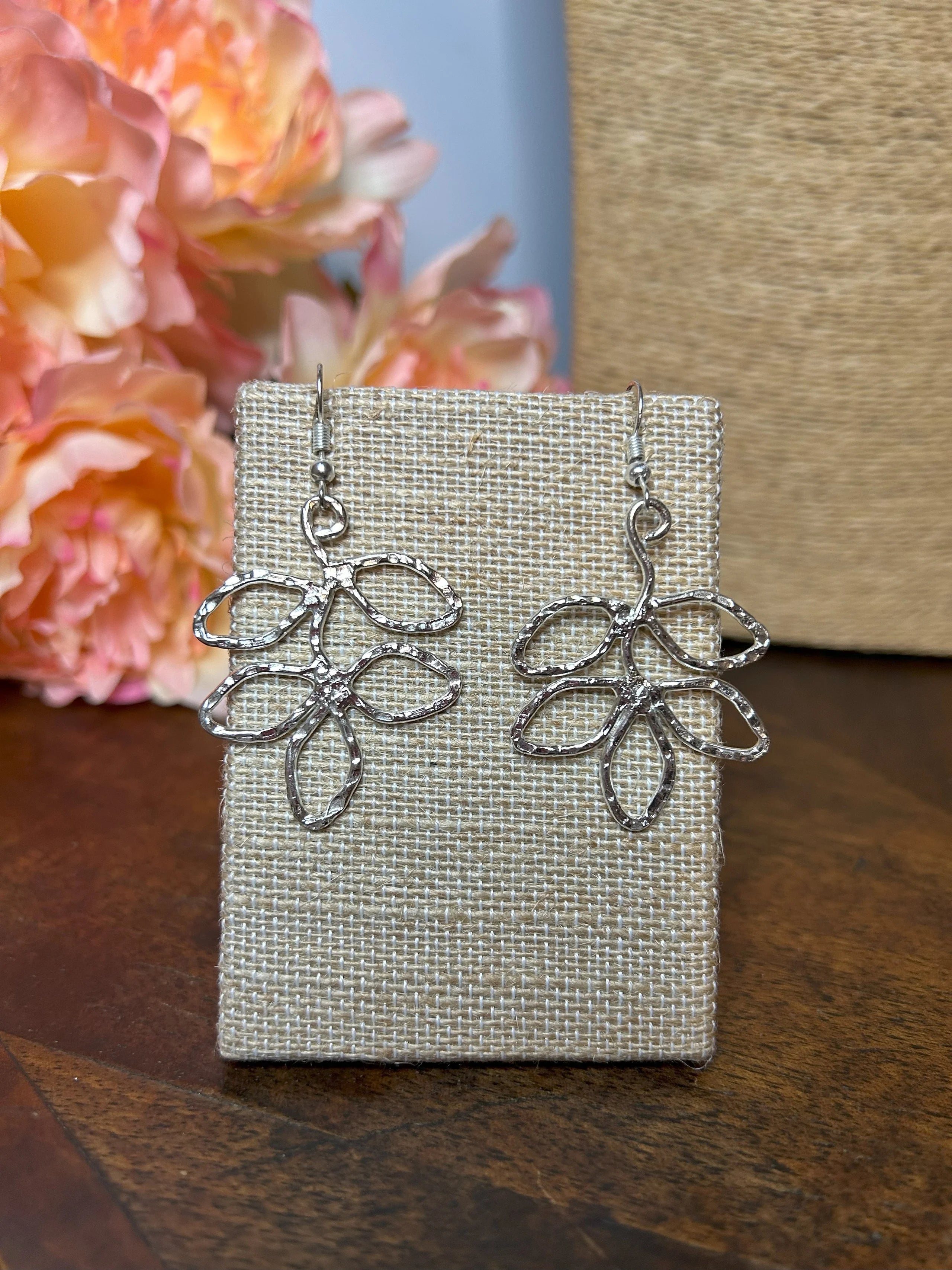 Leaves of Silver Earrings & Necklace