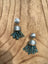 The Real Teal Dangle Earrings