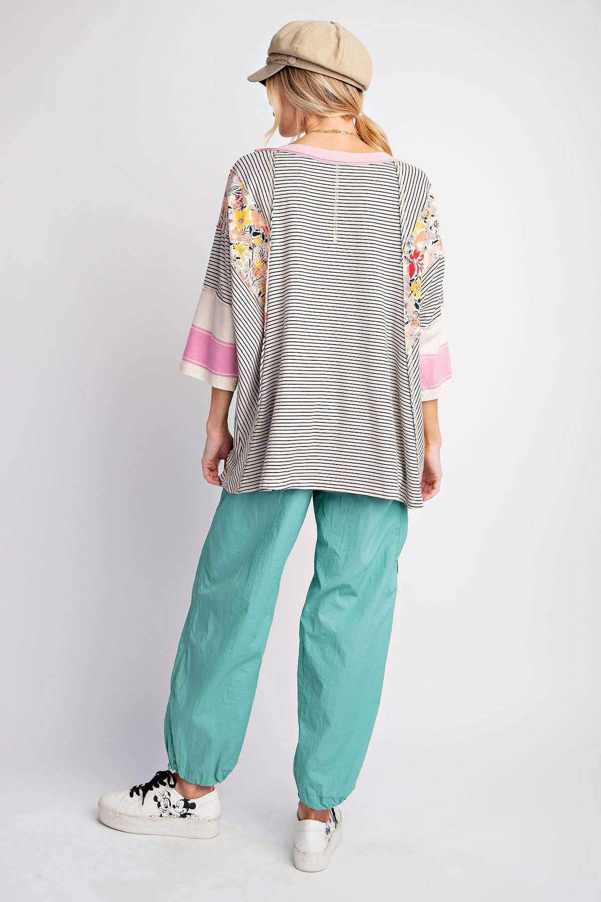 The Susanna Mix Print Knit Top - Plus Sizes