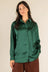 Emerald Green Satin Blouse