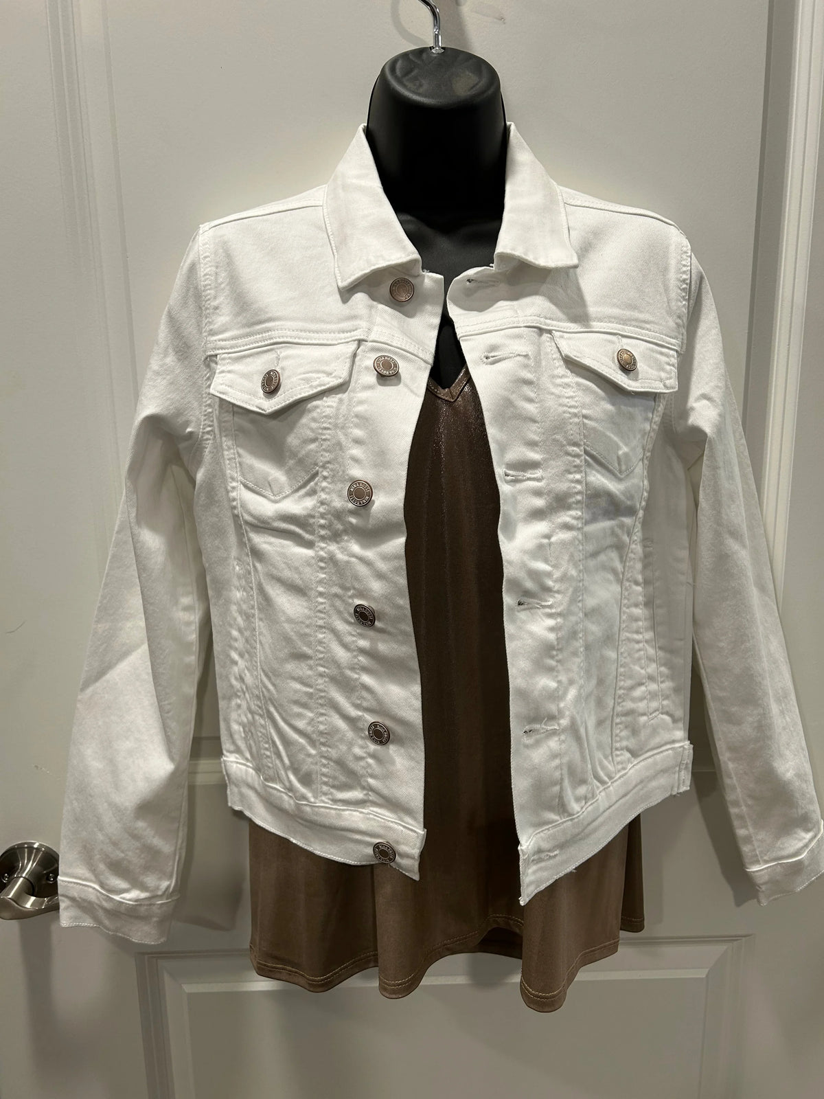 The Bianca White Denim Jacket