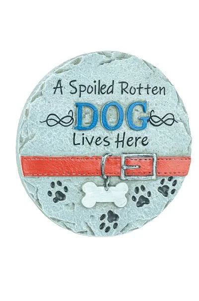 Spoiled Pet Lives Here Garden Stones - 2 Assorted
