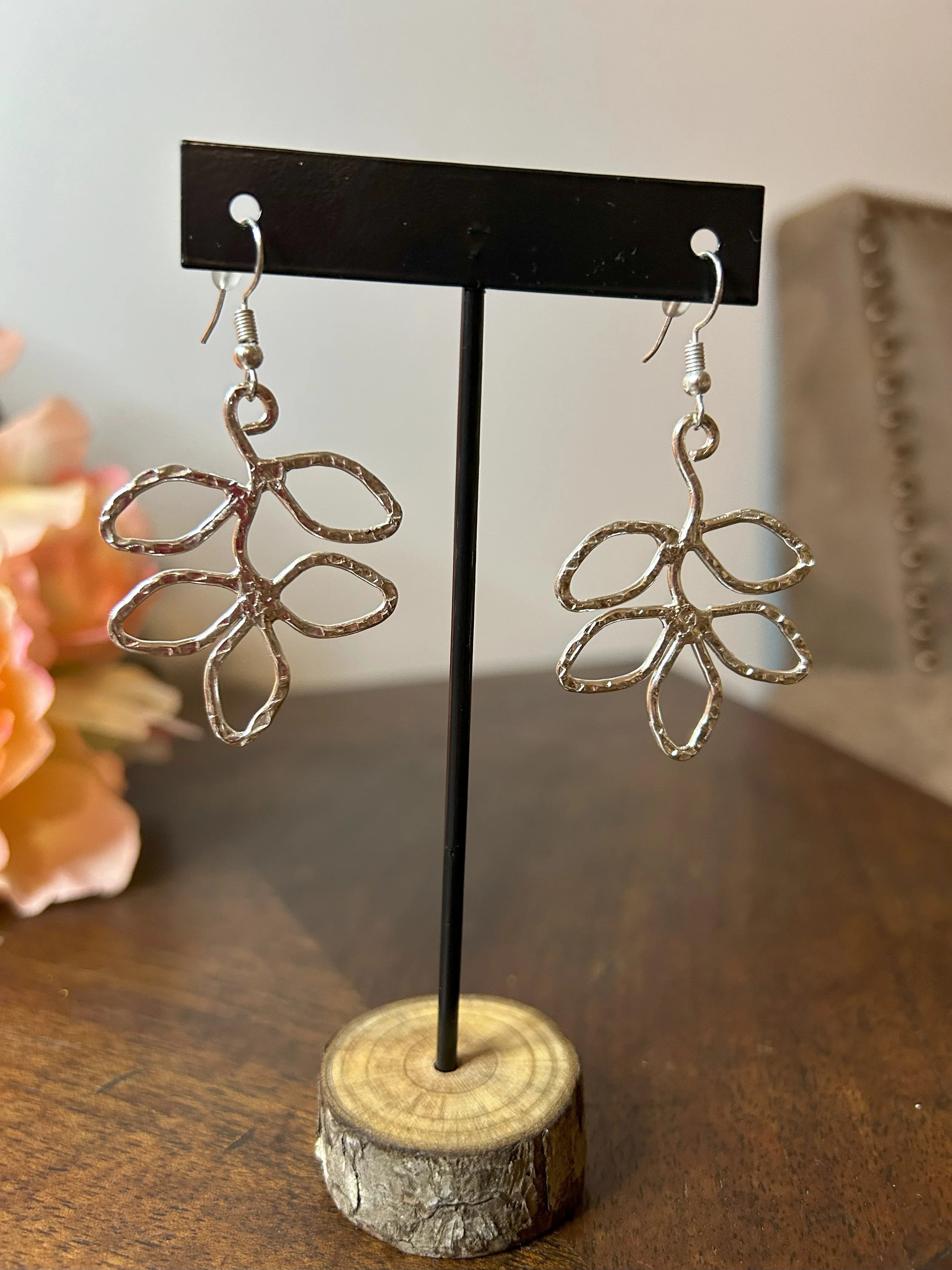 Leaves of Silver Earrings & Necklace