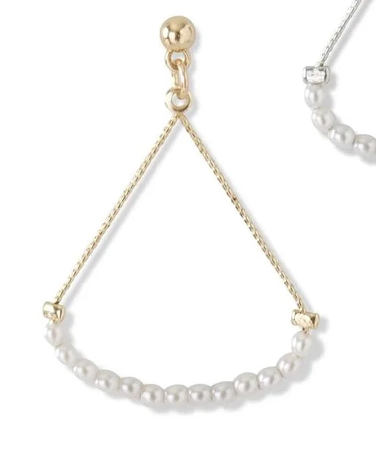Teardrop Pearl Earrings - Assorted Colors