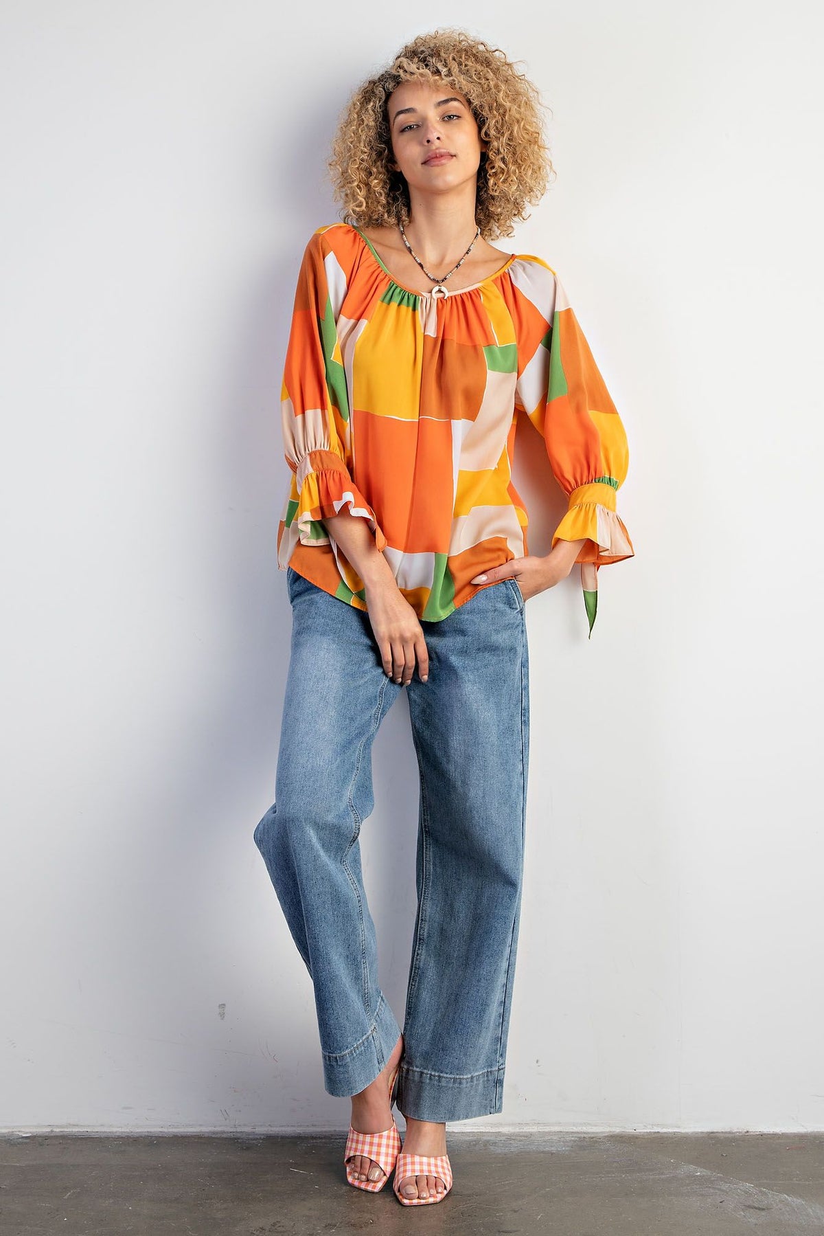The Mirabelle Satin Blouse - Plus Sizes