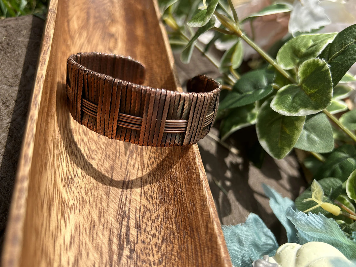 The Bronze Weave Cuff Bracelet