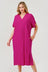 The Arial Midi Dress - Pink