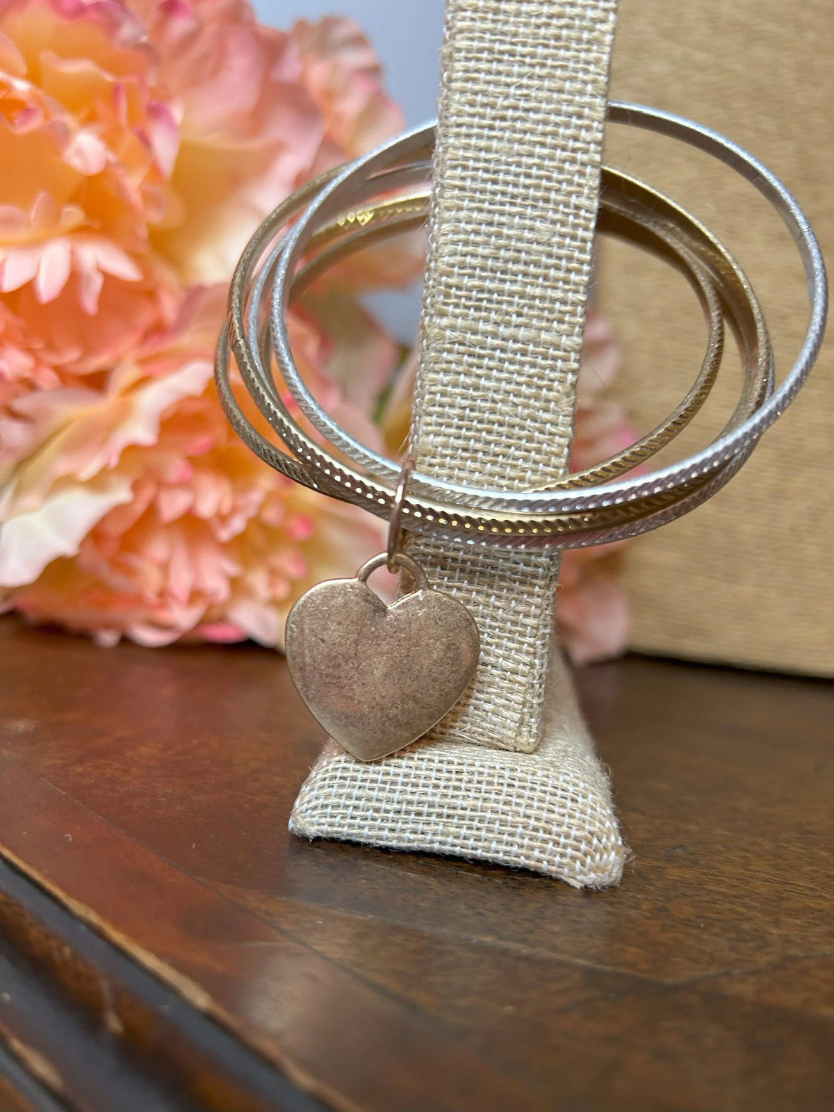 My Heart Surrounds You Bangle Bracelet Set