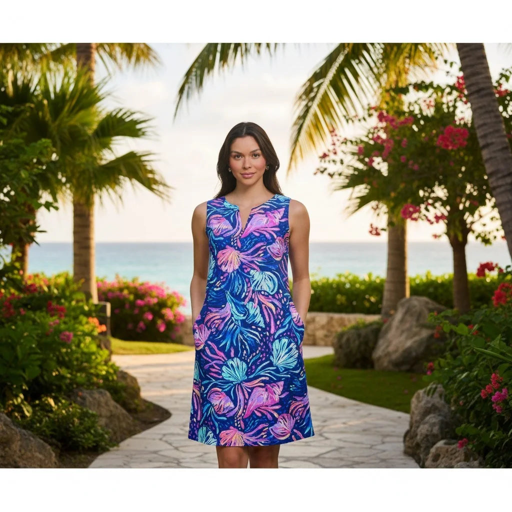 The Kamila V-Neck Shift Dress