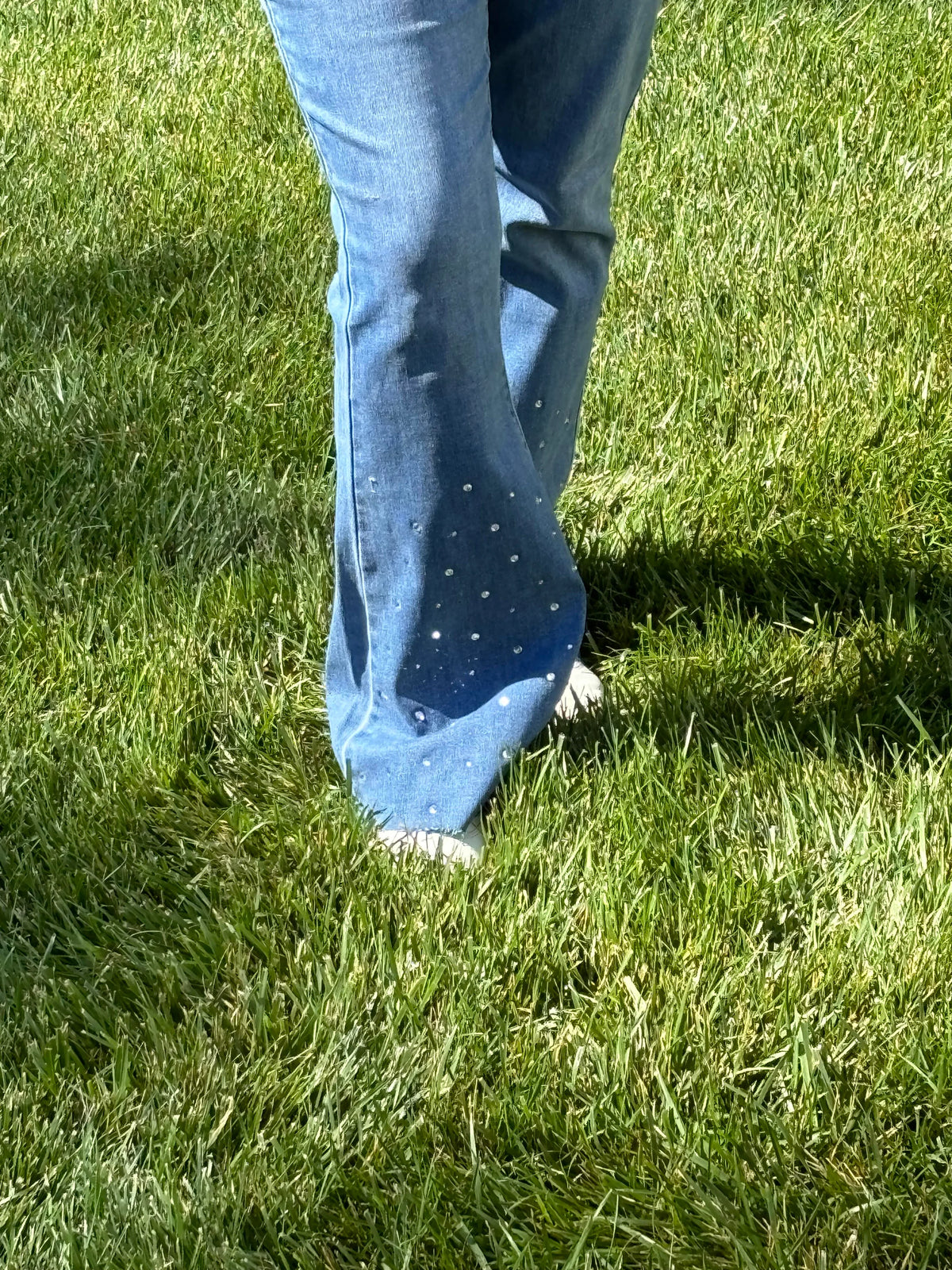 The Bella Rhinestone Denim Jeans