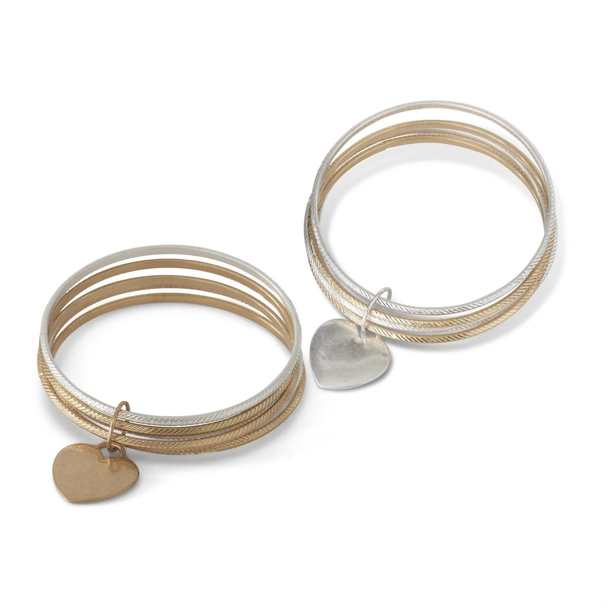 My Heart Surrounds You Bangle Bracelet Set