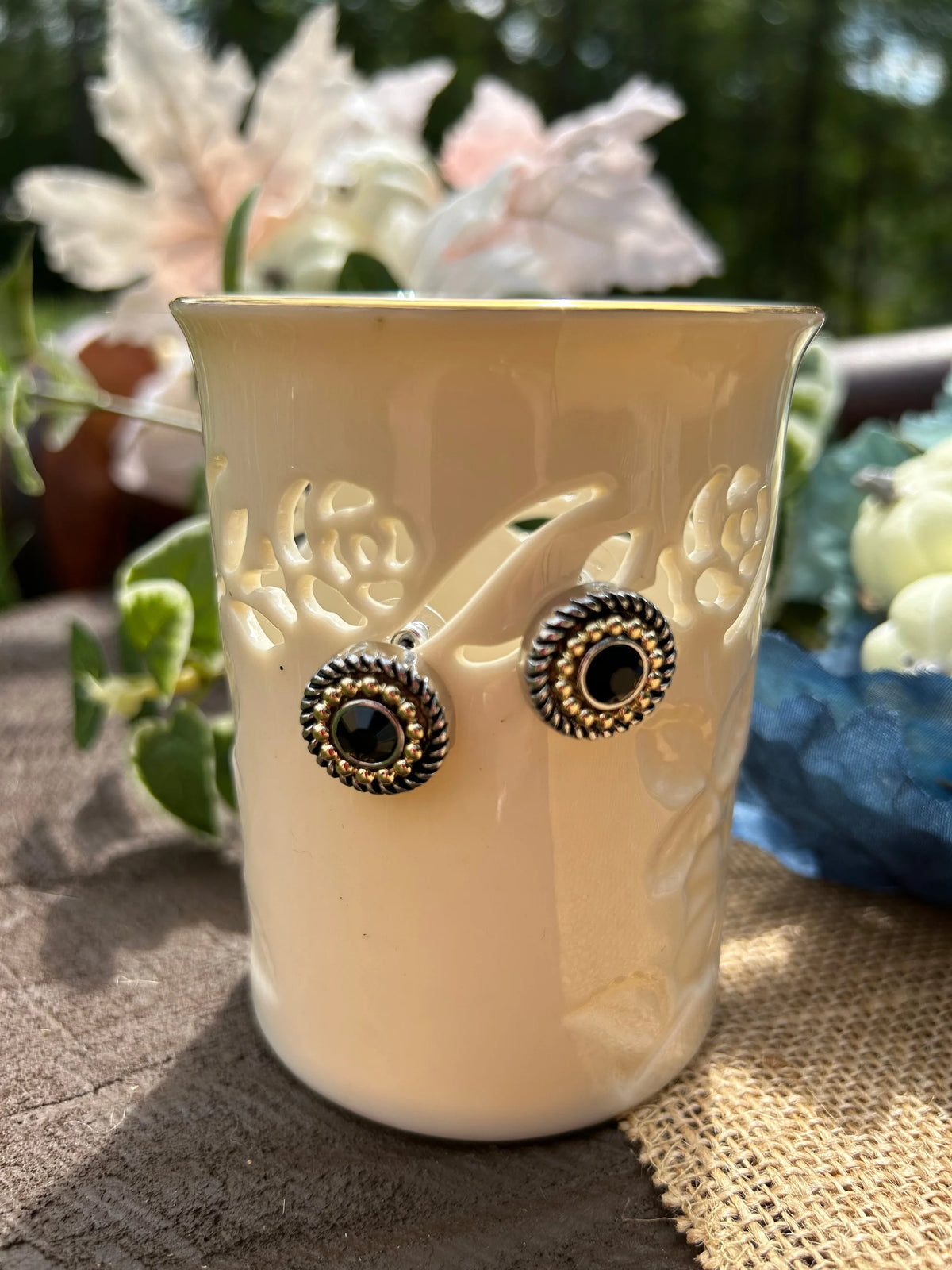 The Classic Button Earring