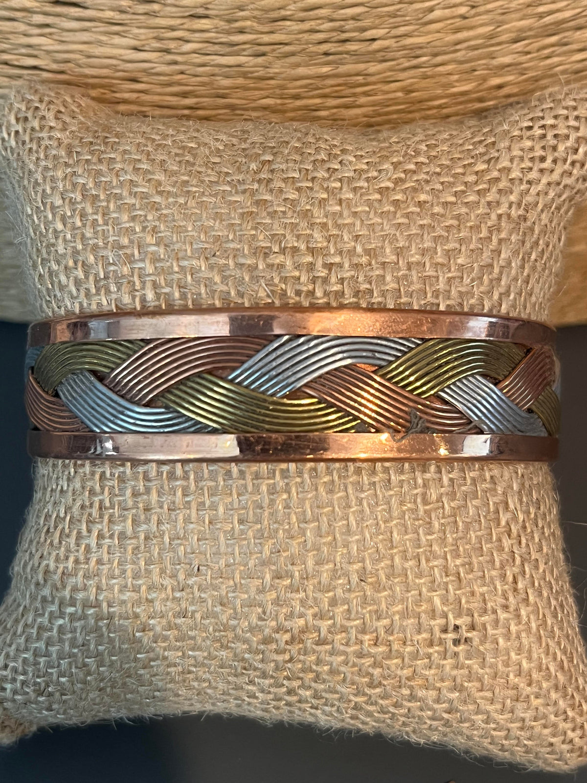 The Tri-Color Copper Cuff Bracelet