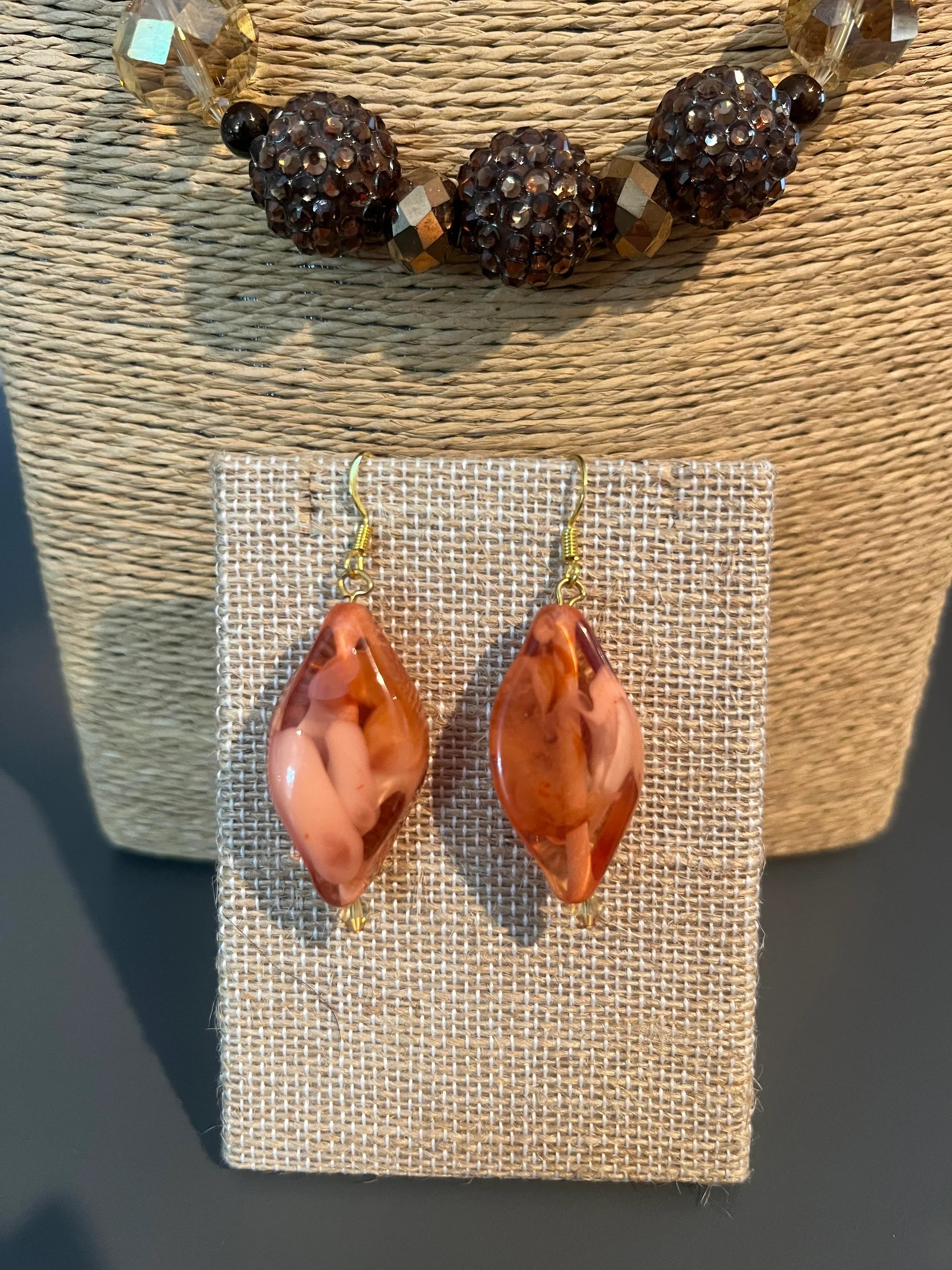 Tangerine Temptation Necklace & Earring Set