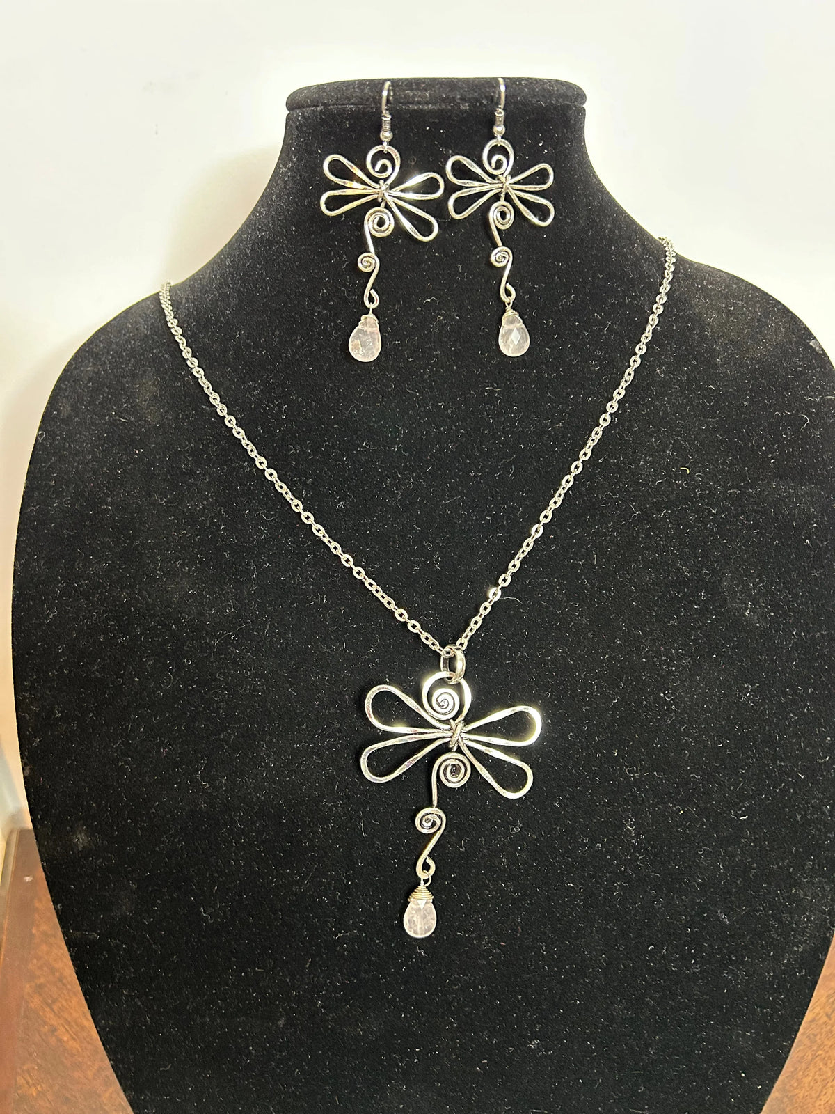 Fly Me Away Necklace and Earrings
