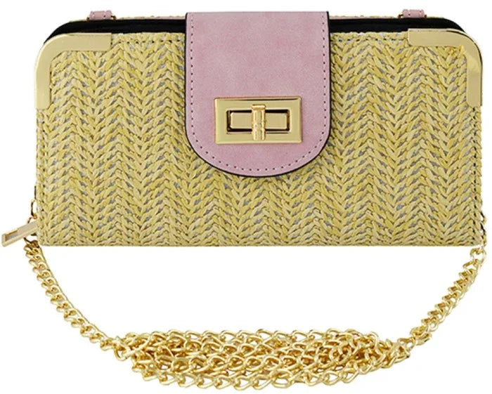 The Rory Rattan Wallet Crossbody Clutch - Assorted Colors