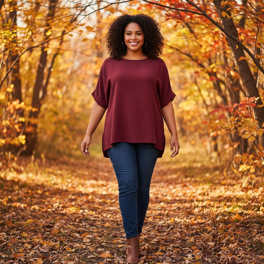 The Burgundy Tunic