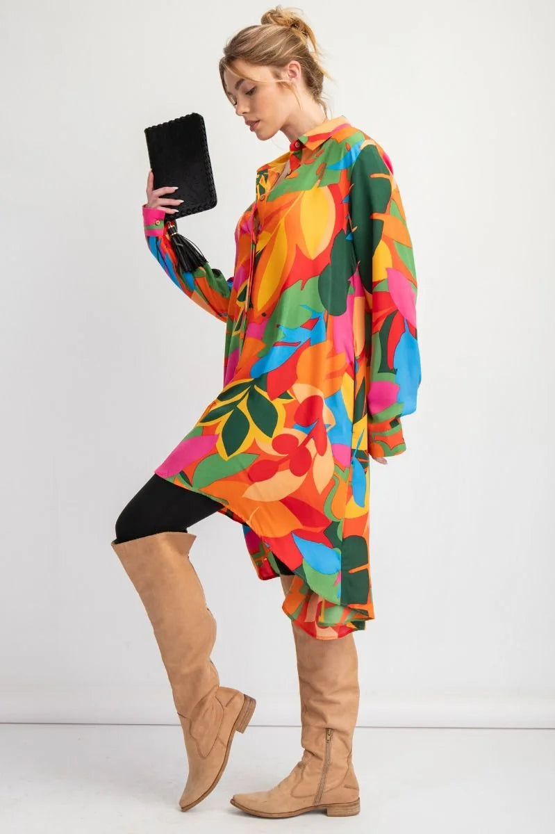The Celebration Shirt Dress - Plus Sizes