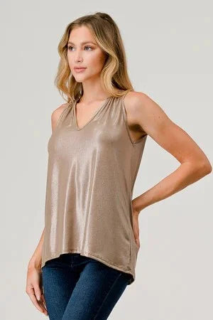 The Shimmery Tank - Assorted Colors