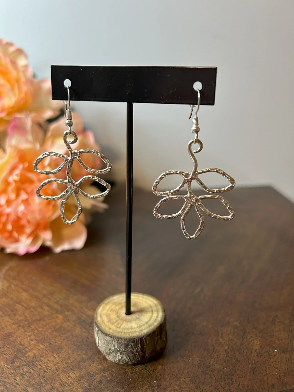 Leaves of Silver Earrings & Necklace