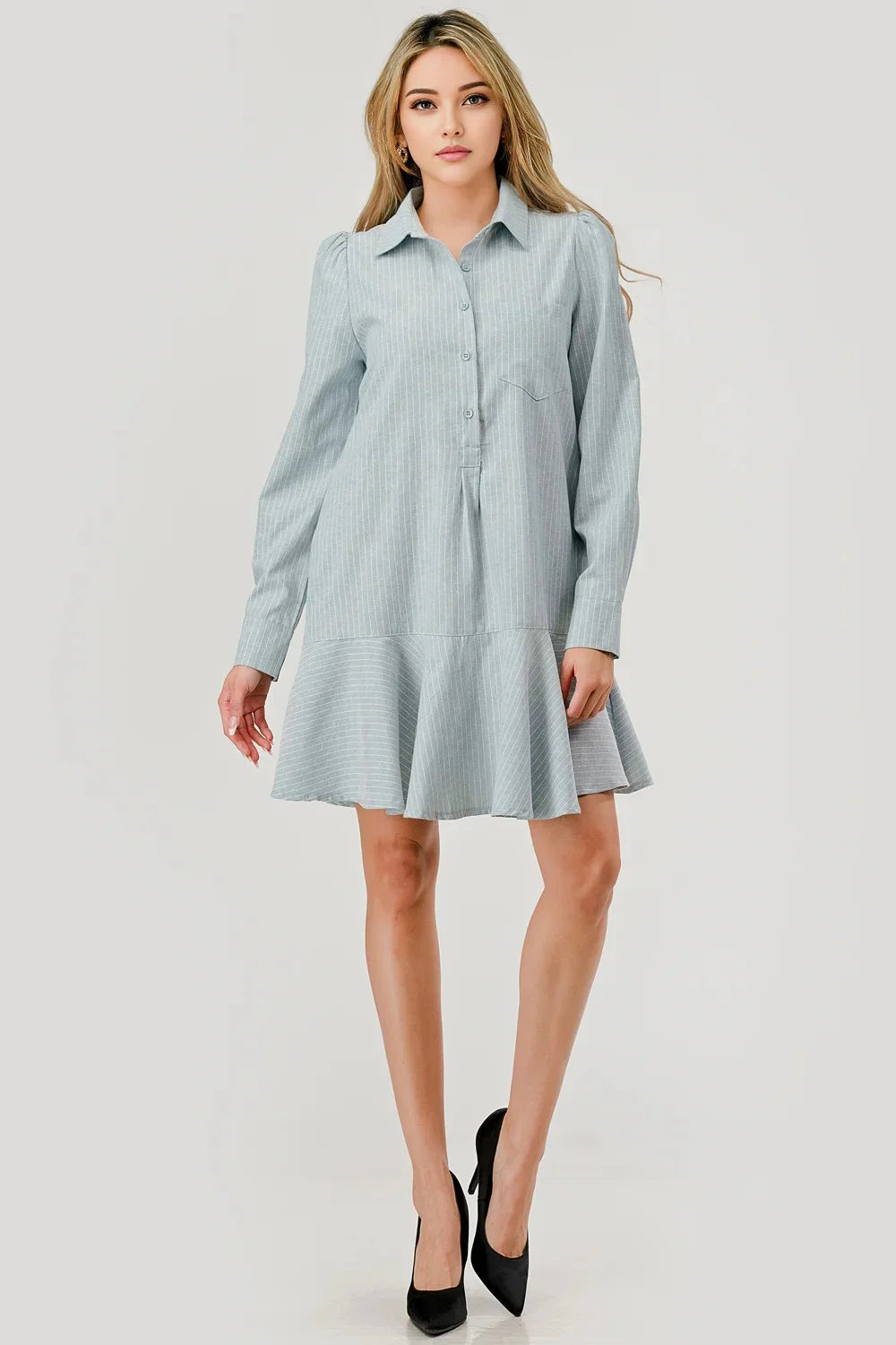 The Allie Pinstripe Dress