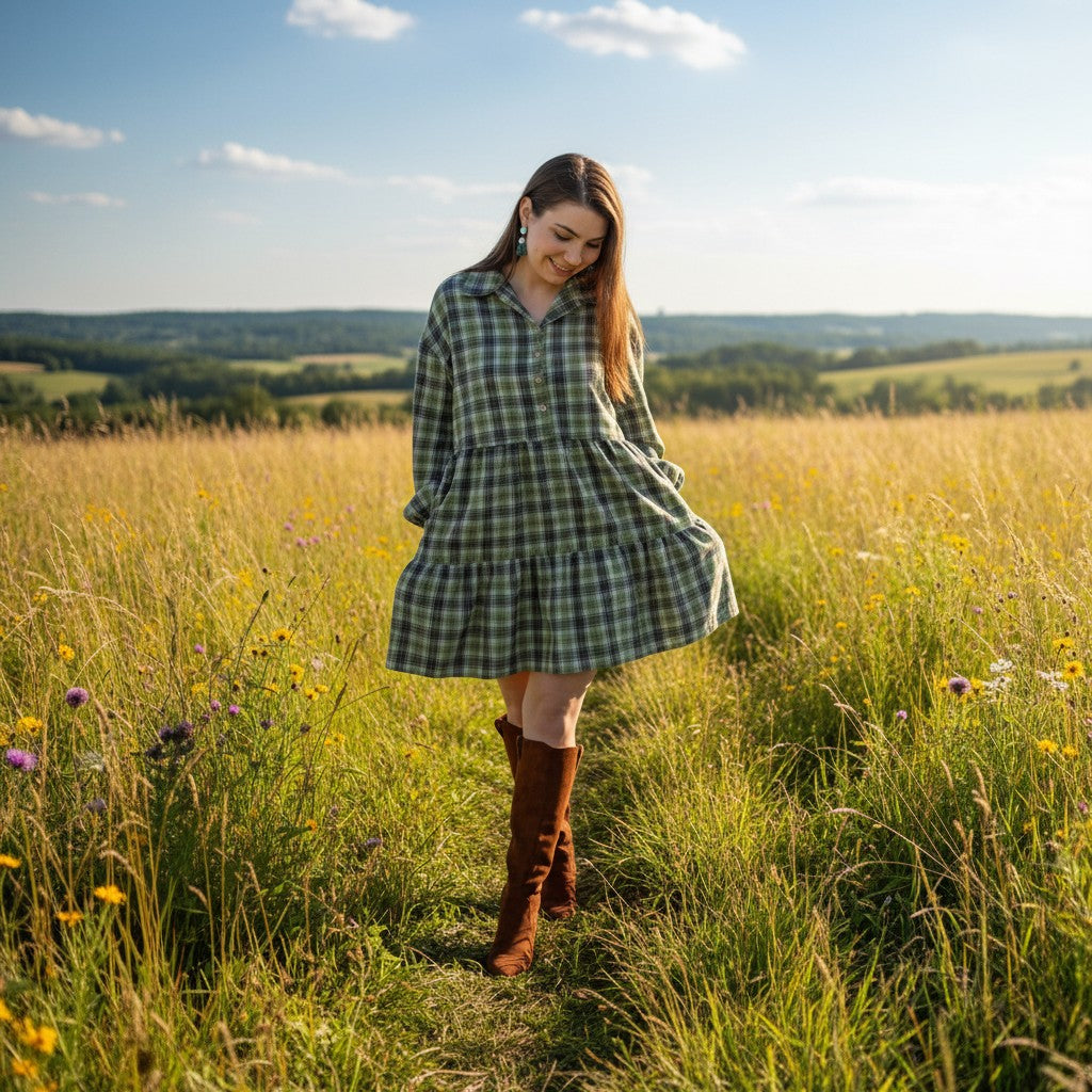 The Flannel Flair Dress