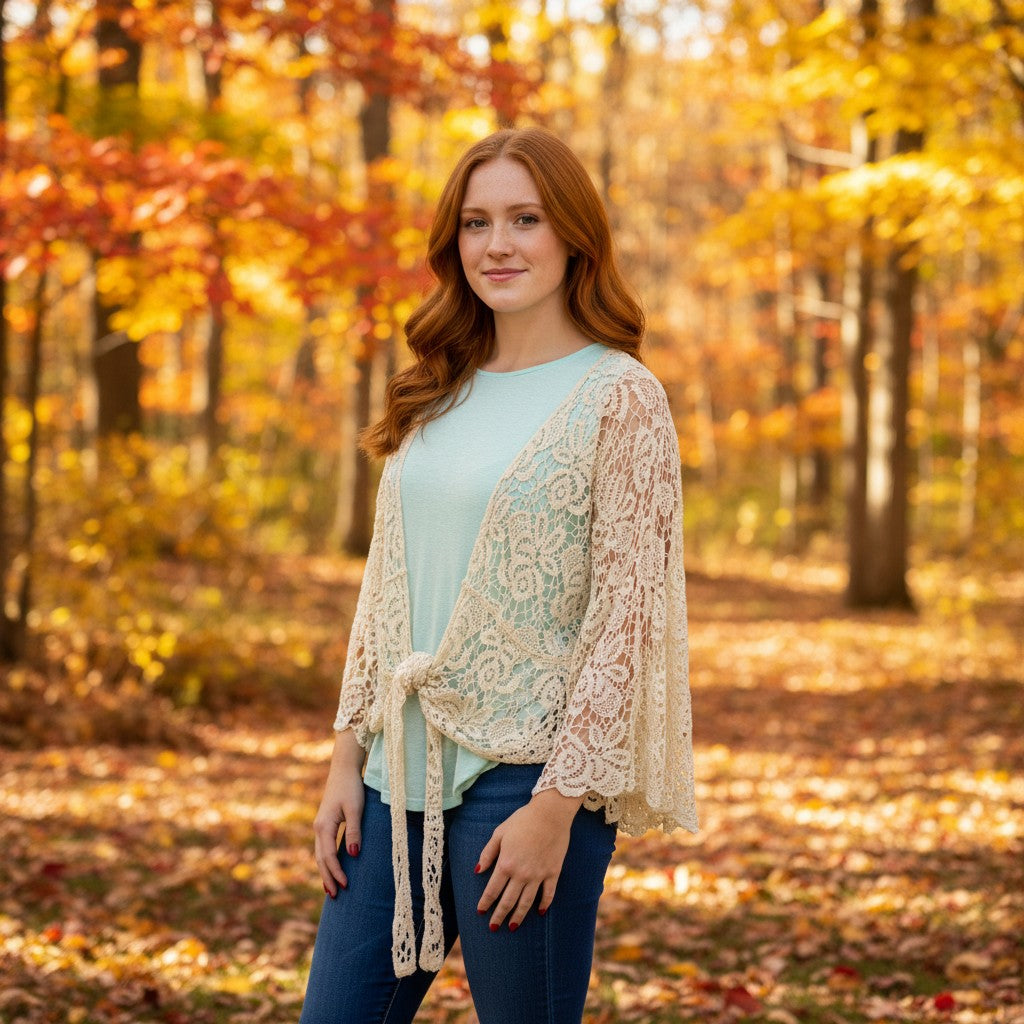 The Ivory Crochet Jacket