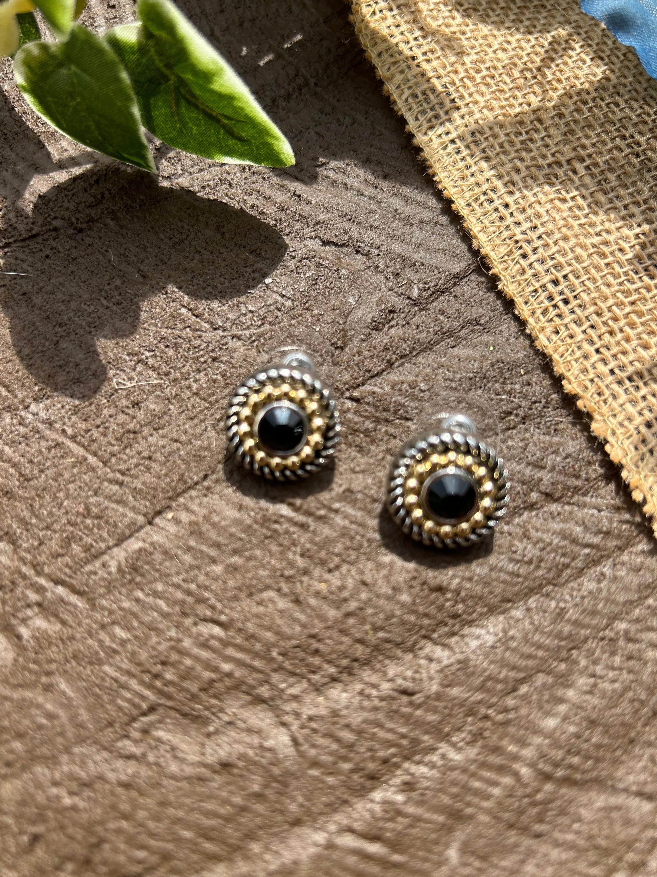 The Classic Button Earring