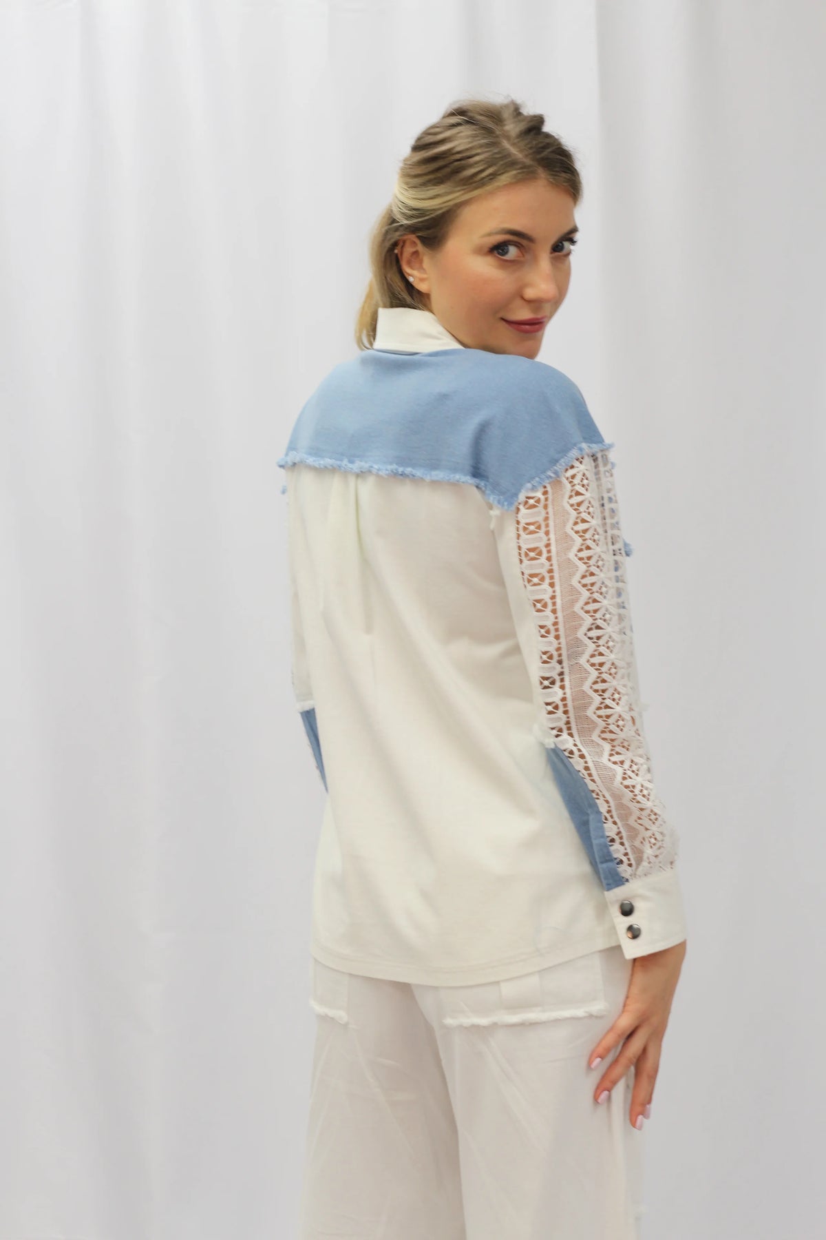 The Denim and Lace Shirt