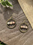 Antique Brass Unakite Earrings