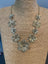 Golden Flower Chain Necklace & Earring Set