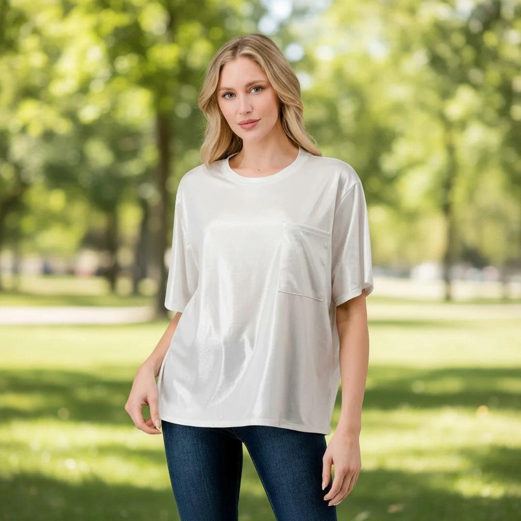 The Shimmer Tee - Assorted Colors